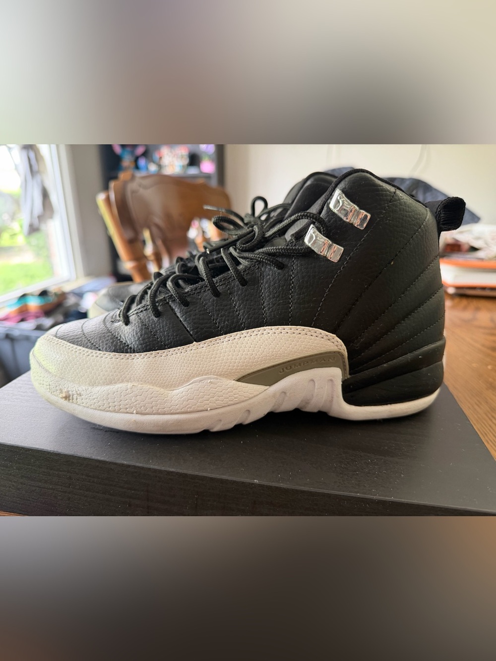 Jordan Black and White Retro Basketball Shoes